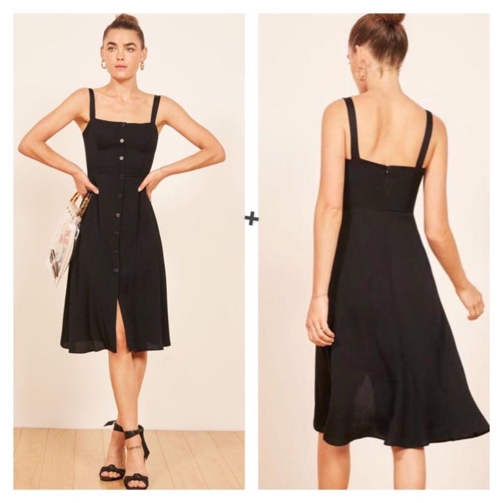 REFORMATION | Persimmon dress in black